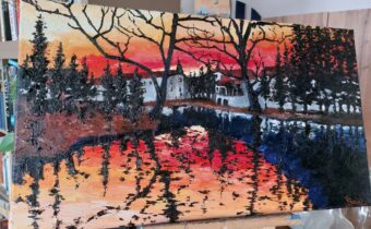 Stupava Park oil on cotton canvas, 50 x 70 cm